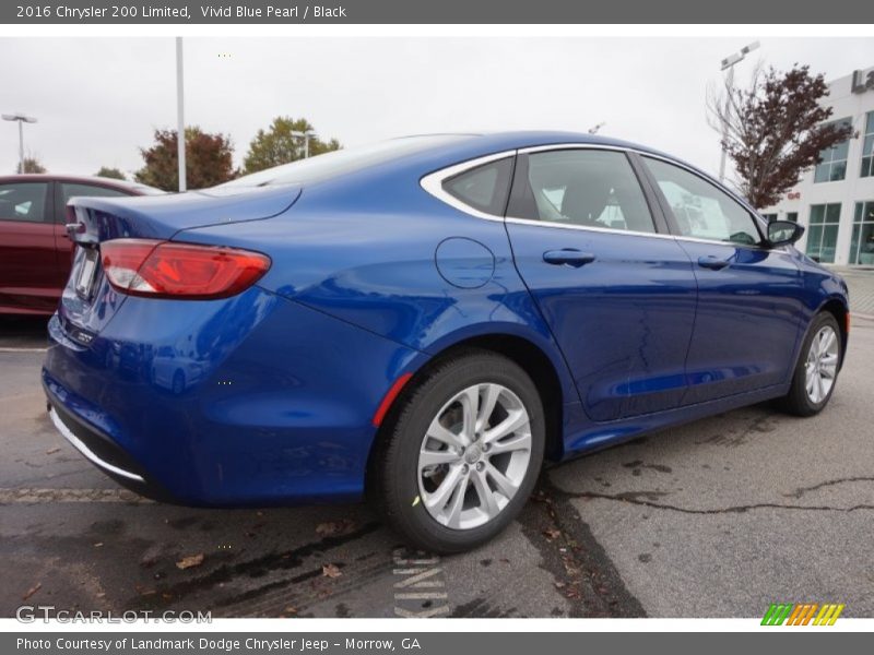Vivid Blue Pearl / Black 2016 Chrysler 200 Limited