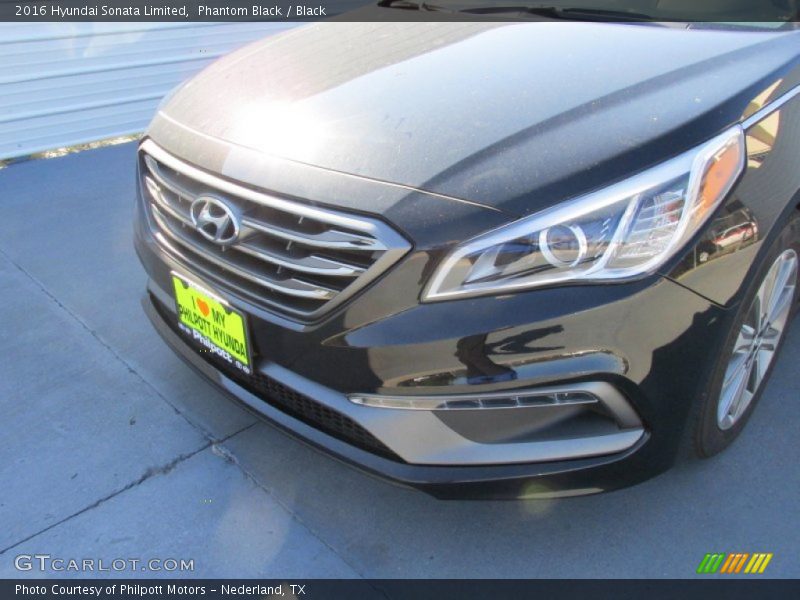 Phantom Black / Black 2016 Hyundai Sonata Limited
