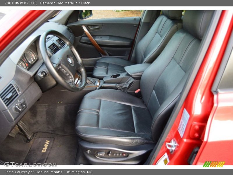Flamenco Red Metallic / Black 2004 BMW X3 3.0i