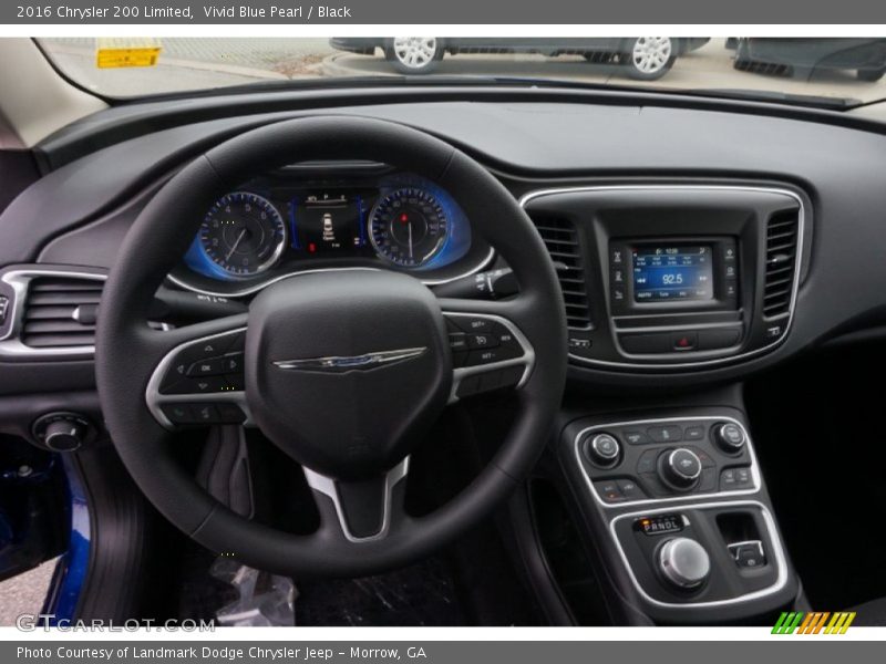 Vivid Blue Pearl / Black 2016 Chrysler 200 Limited