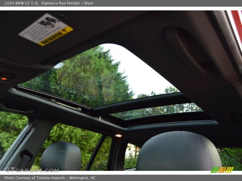 Flamenco Red Metallic / Black 2004 BMW X3 3.0i