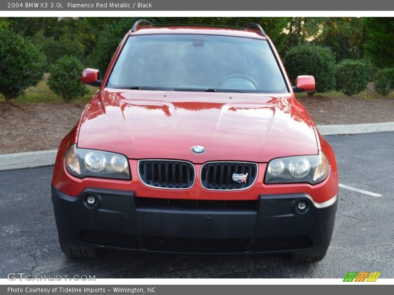 Flamenco Red Metallic / Black 2004 BMW X3 3.0i