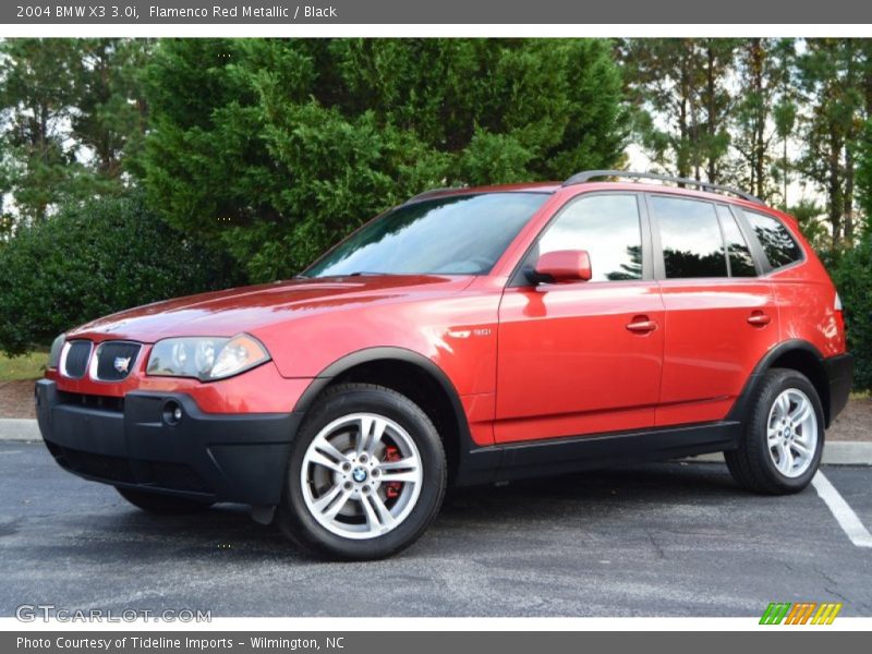 Flamenco Red Metallic / Black 2004 BMW X3 3.0i