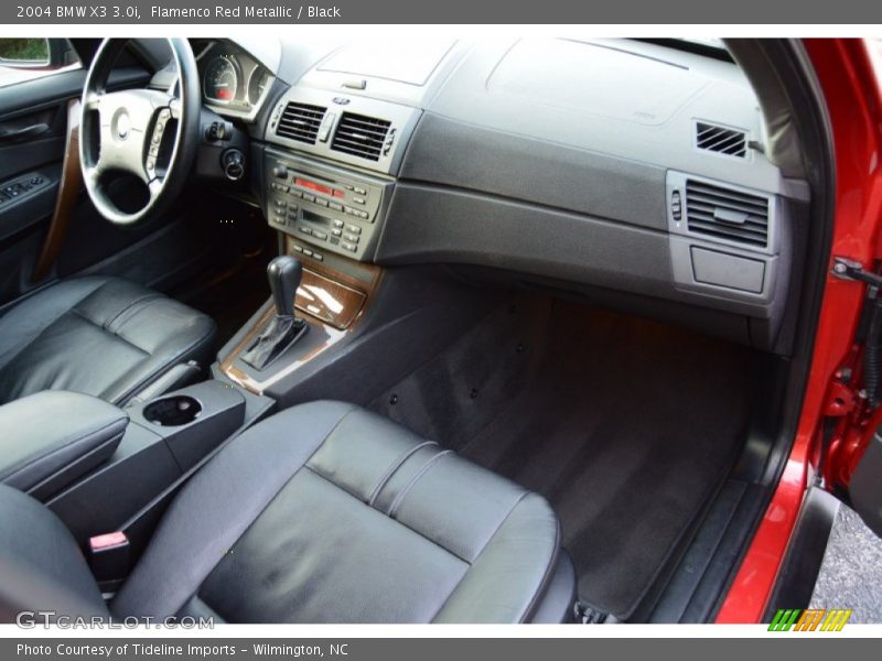 Flamenco Red Metallic / Black 2004 BMW X3 3.0i