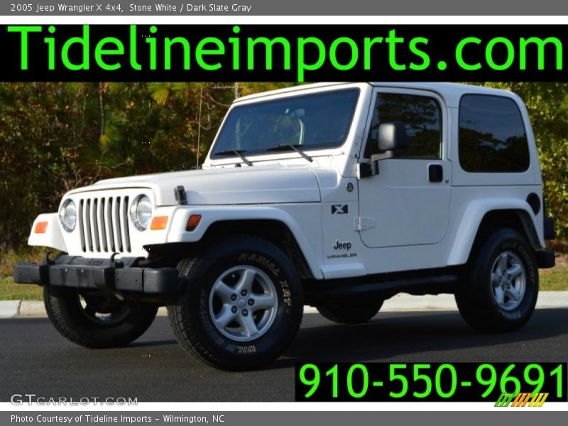 Stone White / Dark Slate Gray 2005 Jeep Wrangler X 4x4