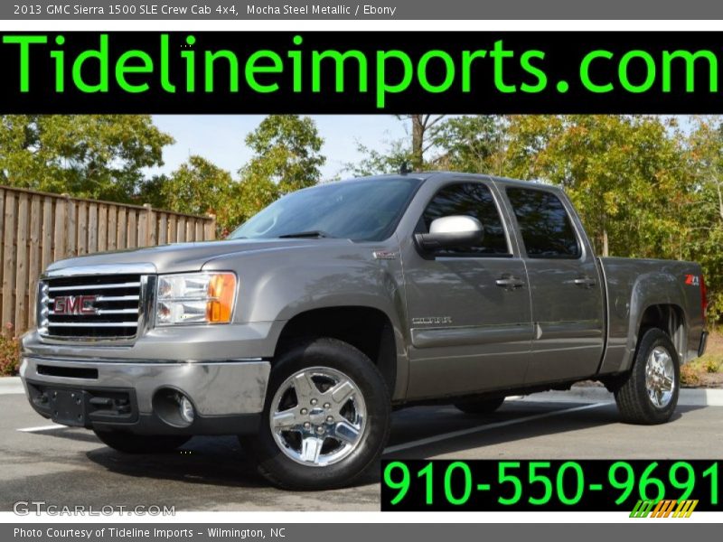 Mocha Steel Metallic / Ebony 2013 GMC Sierra 1500 SLE Crew Cab 4x4