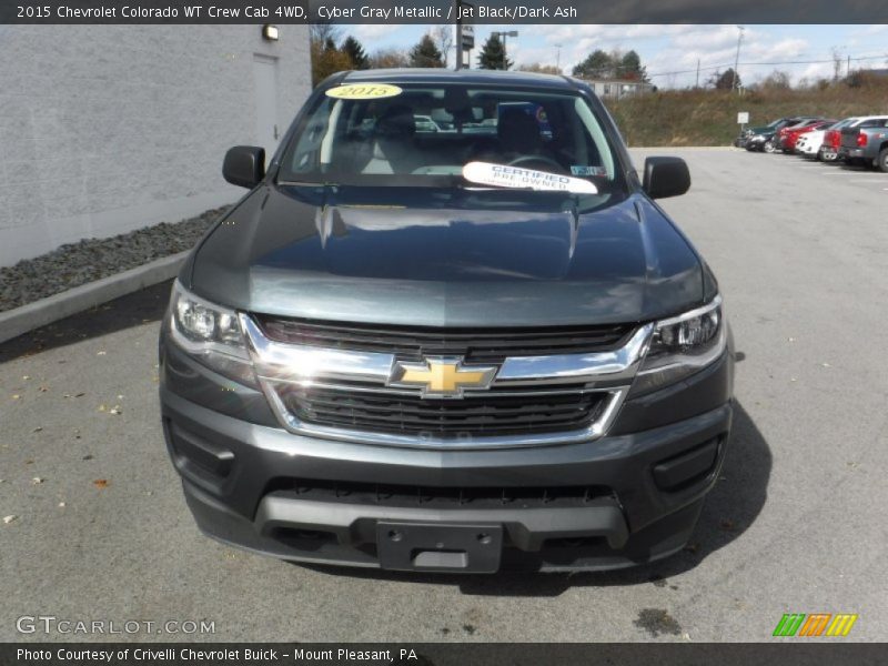 Cyber Gray Metallic / Jet Black/Dark Ash 2015 Chevrolet Colorado WT Crew Cab 4WD
