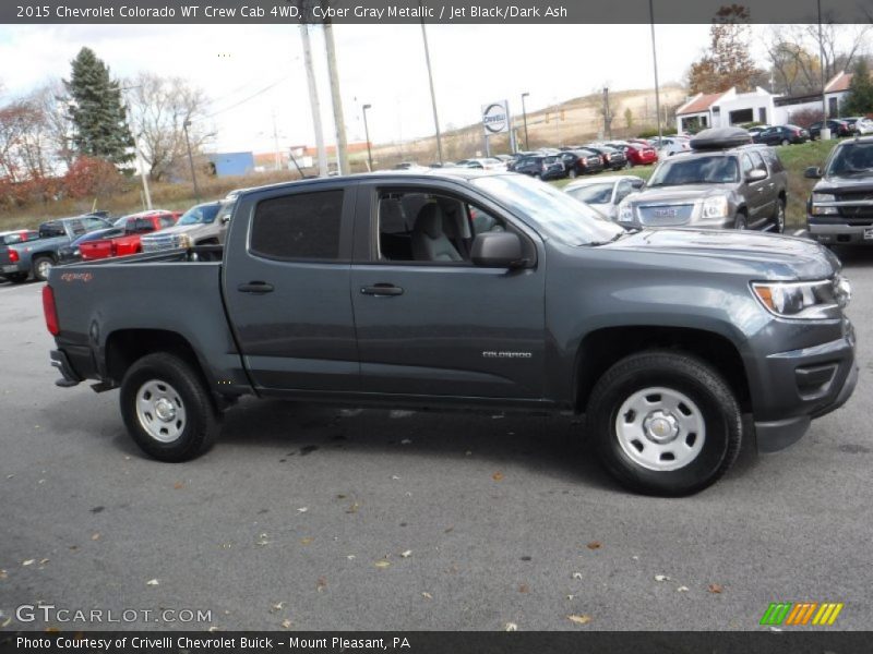 Cyber Gray Metallic / Jet Black/Dark Ash 2015 Chevrolet Colorado WT Crew Cab 4WD