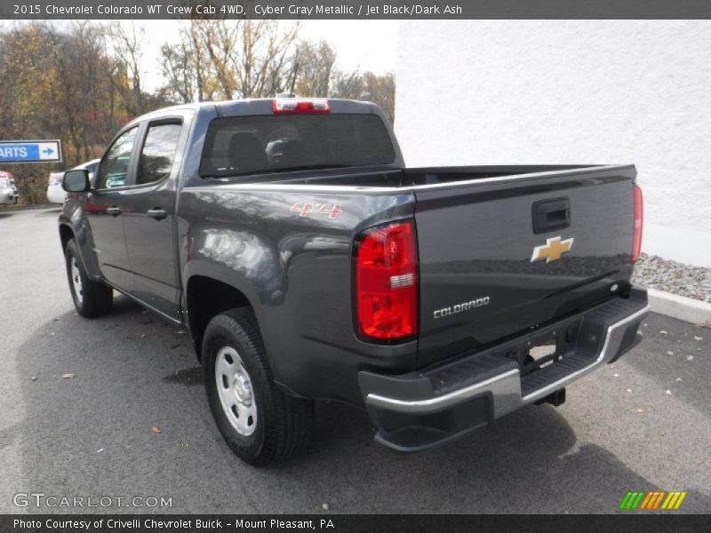 Cyber Gray Metallic / Jet Black/Dark Ash 2015 Chevrolet Colorado WT Crew Cab 4WD