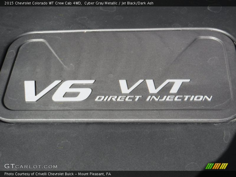 Cyber Gray Metallic / Jet Black/Dark Ash 2015 Chevrolet Colorado WT Crew Cab 4WD