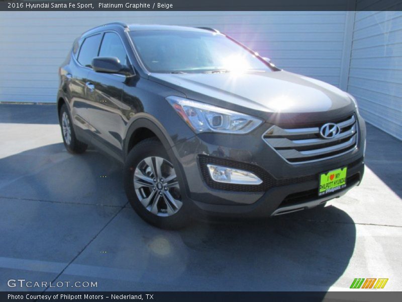 Platinum Graphite / Beige 2016 Hyundai Santa Fe Sport