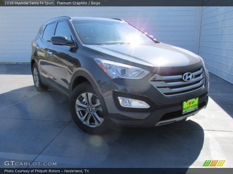 Platinum Graphite / Beige 2016 Hyundai Santa Fe Sport