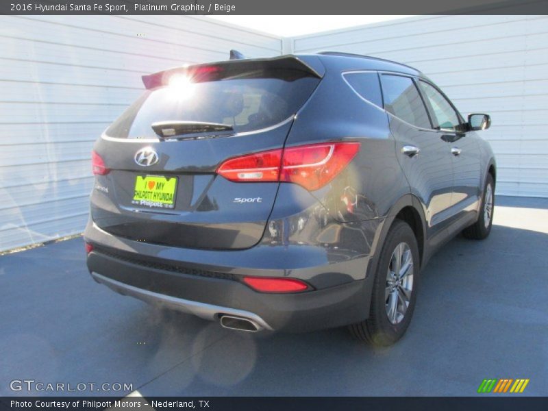 Platinum Graphite / Beige 2016 Hyundai Santa Fe Sport