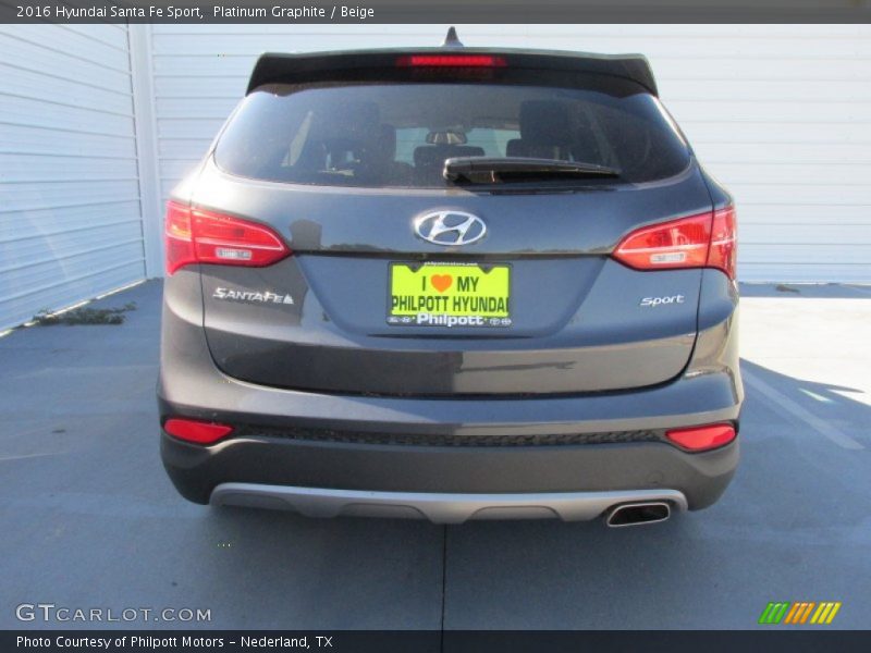 Platinum Graphite / Beige 2016 Hyundai Santa Fe Sport