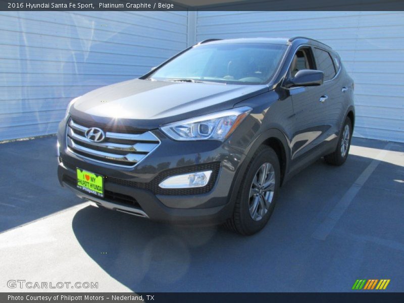 Platinum Graphite / Beige 2016 Hyundai Santa Fe Sport