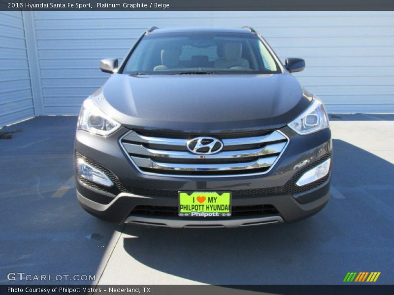Platinum Graphite / Beige 2016 Hyundai Santa Fe Sport