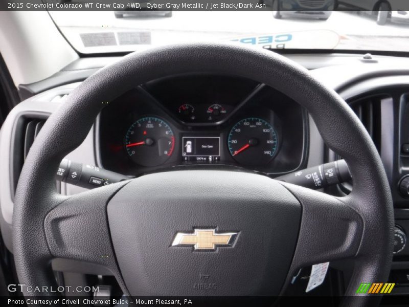 Cyber Gray Metallic / Jet Black/Dark Ash 2015 Chevrolet Colorado WT Crew Cab 4WD