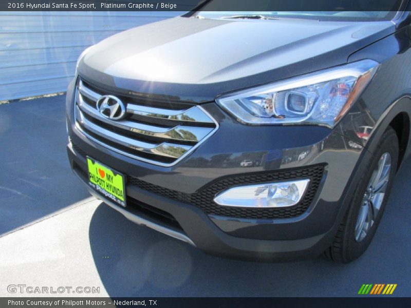 Platinum Graphite / Beige 2016 Hyundai Santa Fe Sport