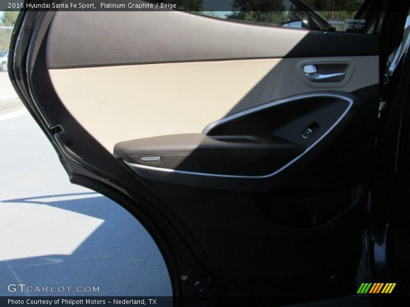 Platinum Graphite / Beige 2016 Hyundai Santa Fe Sport
