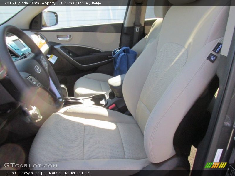 Platinum Graphite / Beige 2016 Hyundai Santa Fe Sport