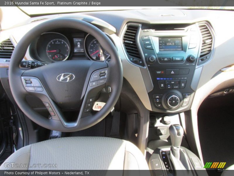 Platinum Graphite / Beige 2016 Hyundai Santa Fe Sport
