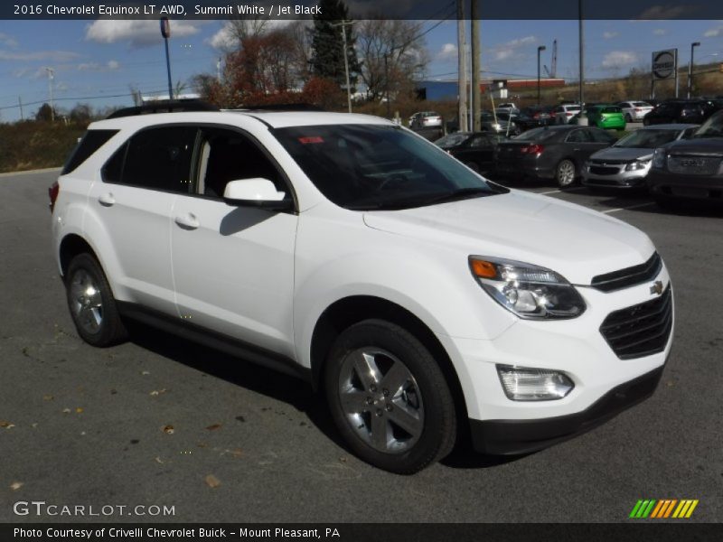 Summit White / Jet Black 2016 Chevrolet Equinox LT AWD