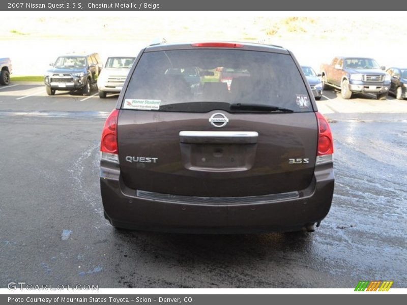 Chestnut Metallic / Beige 2007 Nissan Quest 3.5 S