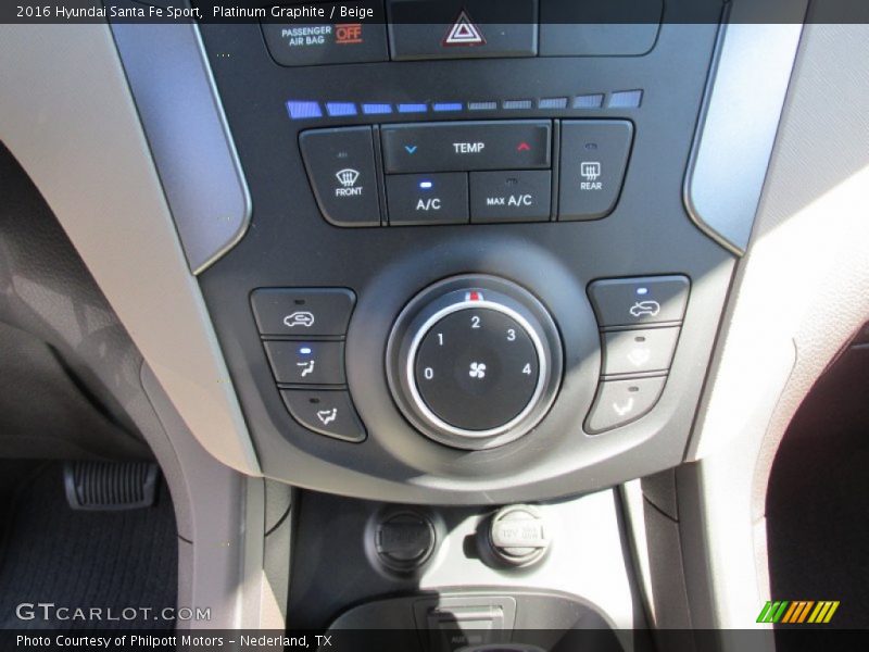 Platinum Graphite / Beige 2016 Hyundai Santa Fe Sport
