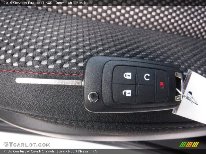Summit White / Jet Black 2016 Chevrolet Equinox LT AWD