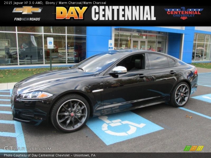 Ebony / Warm Charcoal/Warm Charcoal 2015 Jaguar XF 3.0 AWD