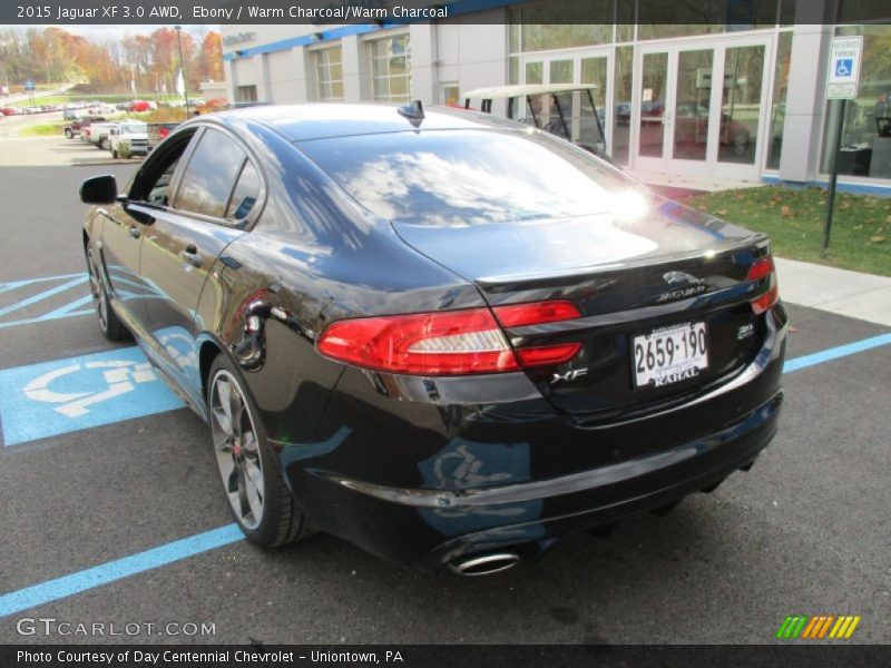 Ebony / Warm Charcoal/Warm Charcoal 2015 Jaguar XF 3.0 AWD