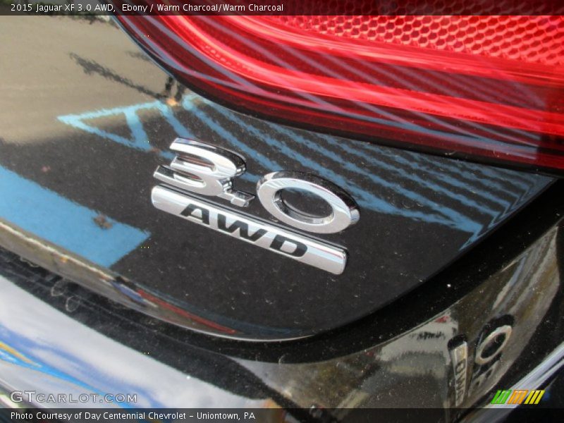 Ebony / Warm Charcoal/Warm Charcoal 2015 Jaguar XF 3.0 AWD