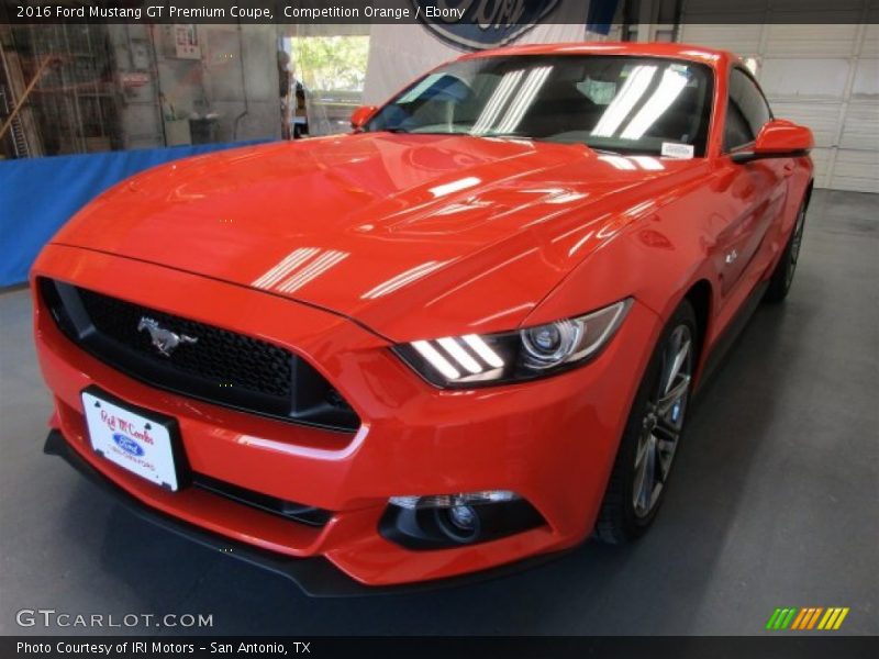 Competition Orange / Ebony 2016 Ford Mustang GT Premium Coupe