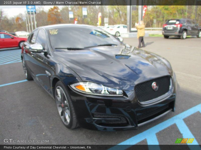 Ebony / Warm Charcoal/Warm Charcoal 2015 Jaguar XF 3.0 AWD
