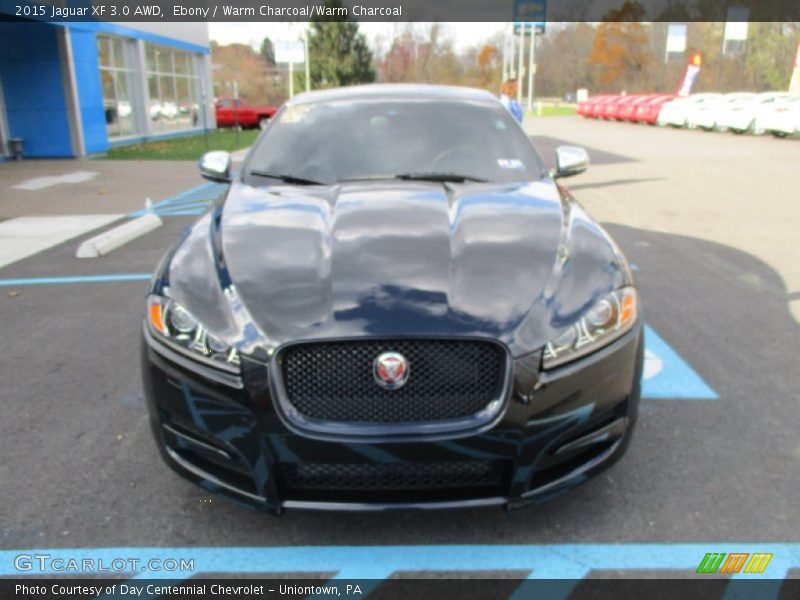 Ebony / Warm Charcoal/Warm Charcoal 2015 Jaguar XF 3.0 AWD