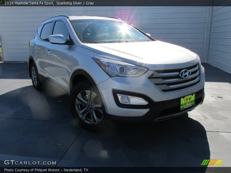 Sparkling Silver / Gray 2016 Hyundai Santa Fe Sport