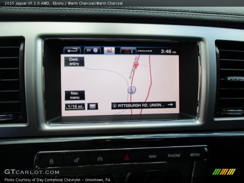 Ebony / Warm Charcoal/Warm Charcoal 2015 Jaguar XF 3.0 AWD