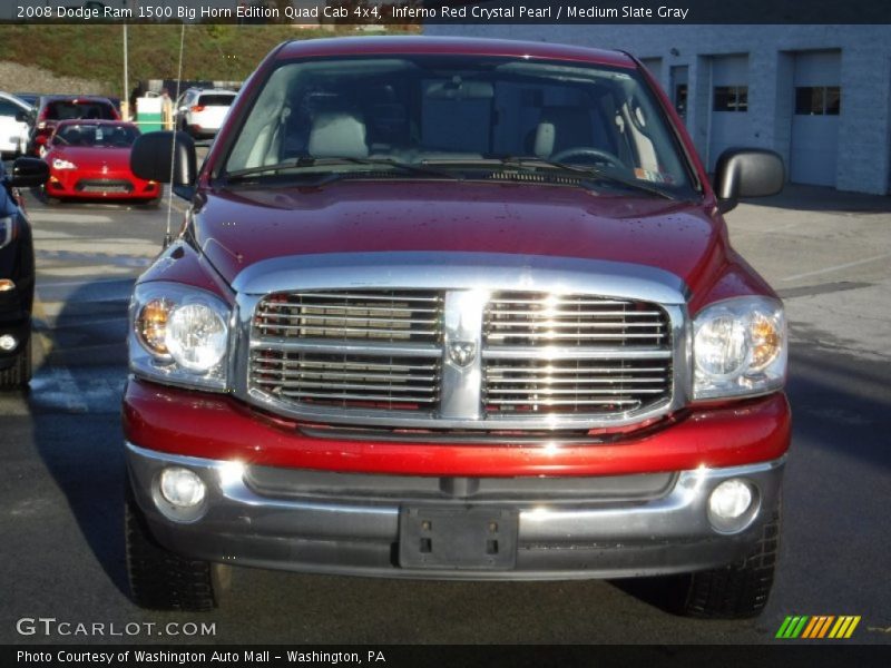 Inferno Red Crystal Pearl / Medium Slate Gray 2008 Dodge Ram 1500 Big Horn Edition Quad Cab 4x4