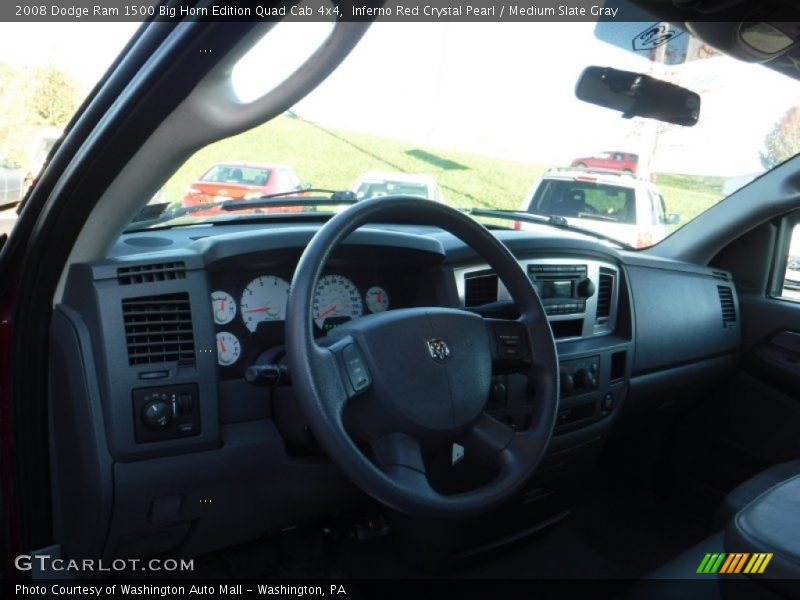 Inferno Red Crystal Pearl / Medium Slate Gray 2008 Dodge Ram 1500 Big Horn Edition Quad Cab 4x4