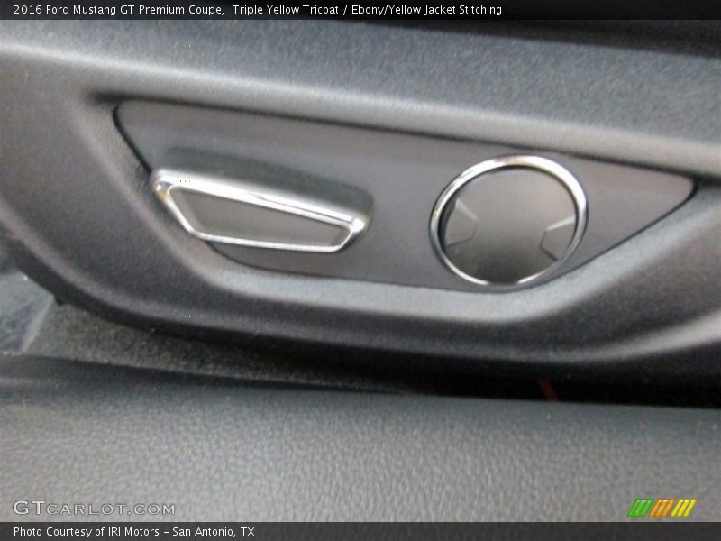 Triple Yellow Tricoat / Ebony/Yellow Jacket Stitching 2016 Ford Mustang GT Premium Coupe