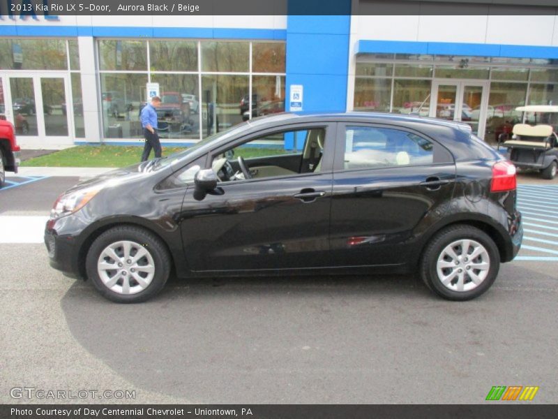 Aurora Black / Beige 2013 Kia Rio LX 5-Door