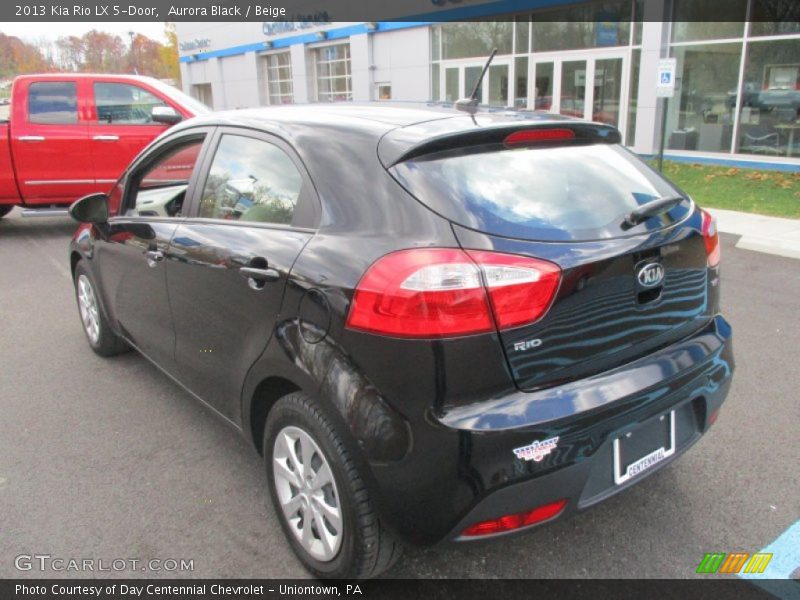 Aurora Black / Beige 2013 Kia Rio LX 5-Door