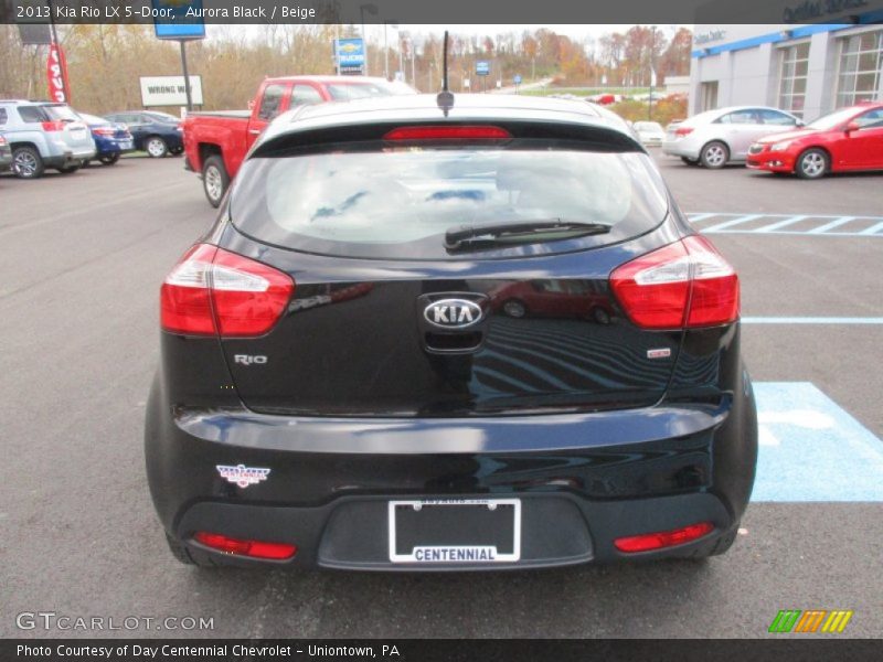 Aurora Black / Beige 2013 Kia Rio LX 5-Door
