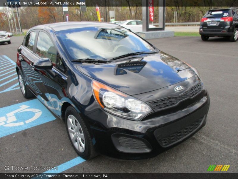 Aurora Black / Beige 2013 Kia Rio LX 5-Door