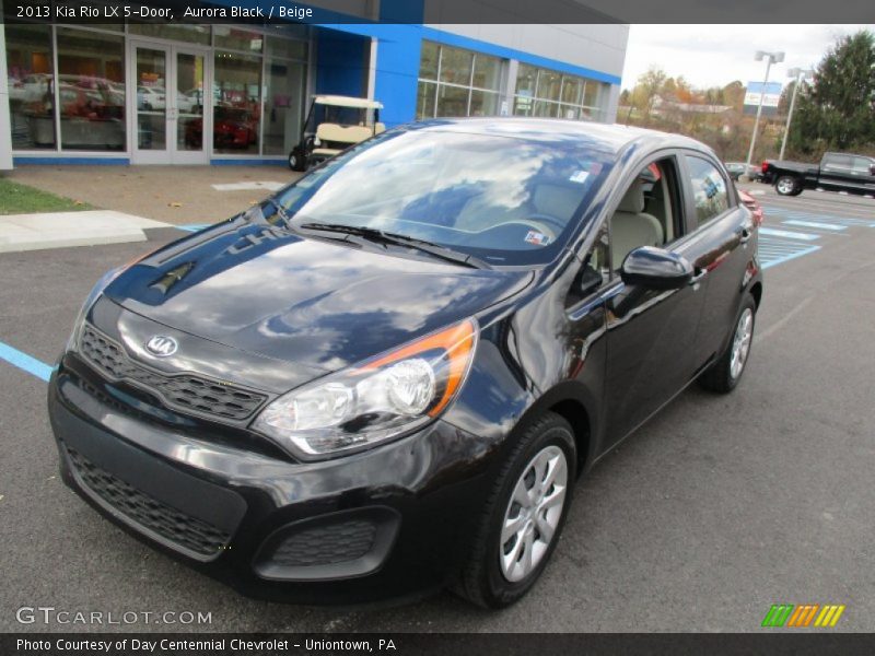 Aurora Black / Beige 2013 Kia Rio LX 5-Door