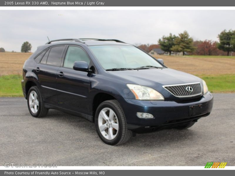 Neptune Blue Mica / Light Gray 2005 Lexus RX 330 AWD