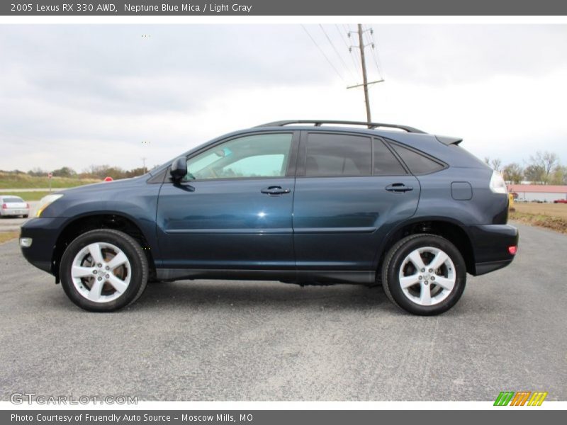 Neptune Blue Mica / Light Gray 2005 Lexus RX 330 AWD