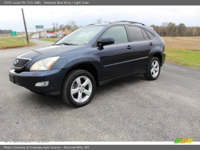 Neptune Blue Mica / Light Gray 2005 Lexus RX 330 AWD