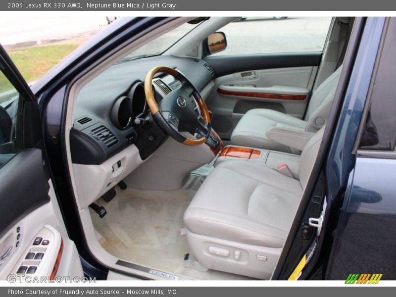 Neptune Blue Mica / Light Gray 2005 Lexus RX 330 AWD
