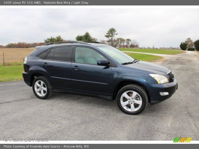 Neptune Blue Mica / Light Gray 2005 Lexus RX 330 AWD